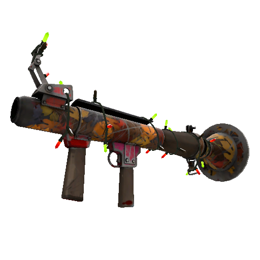 Strange Festivized Autumn Rocket Launcher (Battle Scarred)