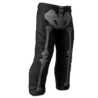 Skeleton Costume Burlap Pants