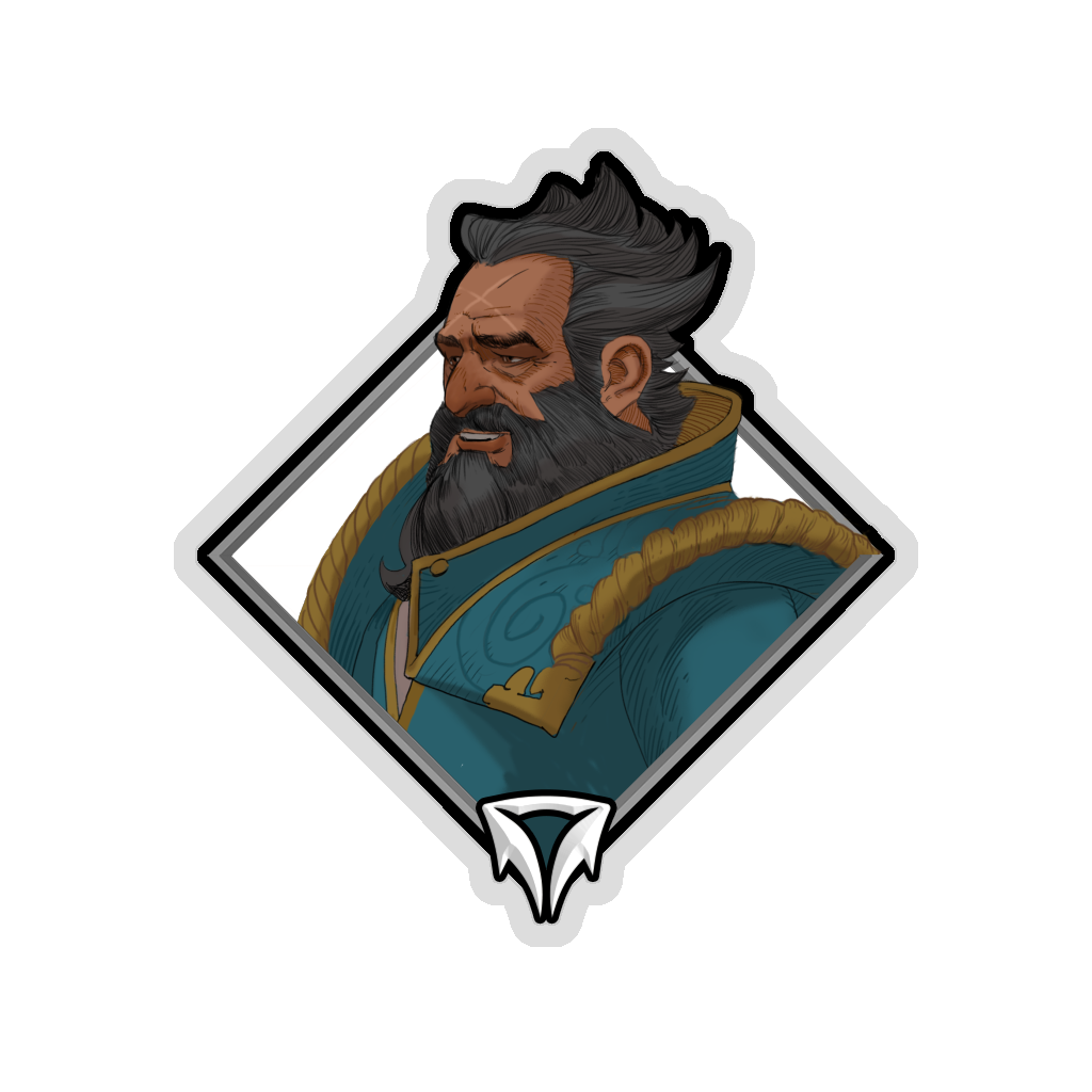 Crownfall Sticker - Kunkka