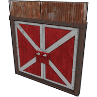 Red Barn Double Door