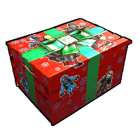 Festive Stickered Storage Box