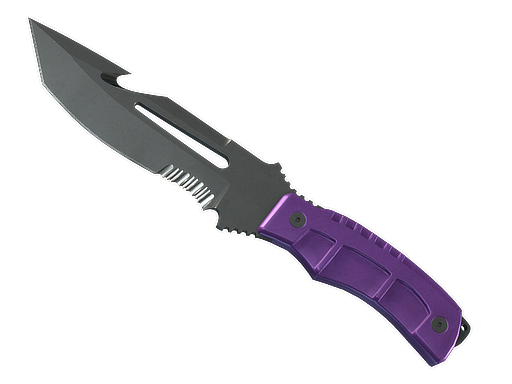 ★ Survival Knife | Ultraviolet (Well-Worn)