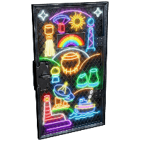 Neon Vibes Armored Door