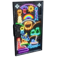 Neon Vibes Armored Door