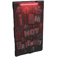 NOT Friendly Wooden Door