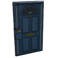 Blue Exterior Door