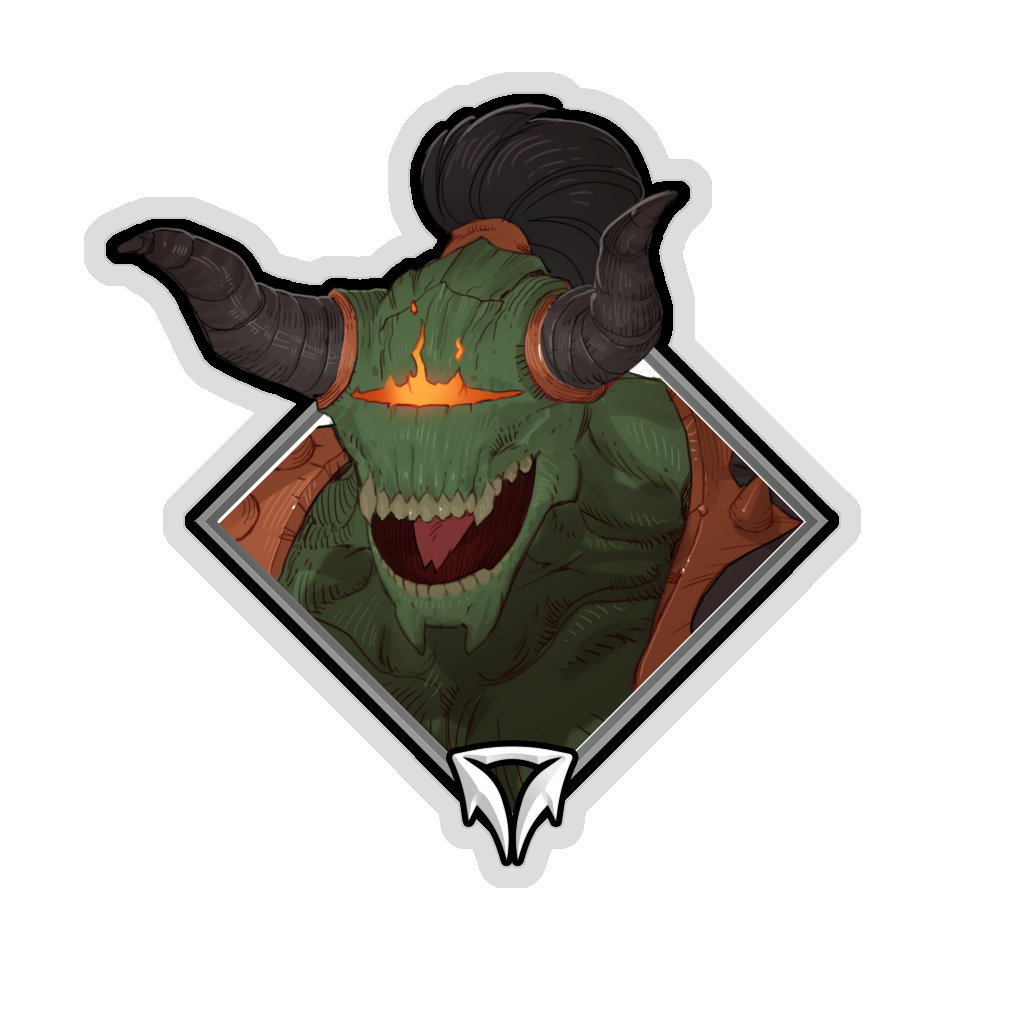 Glitter Crownfall Sticker - Pak'Rajul