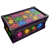 Neon Bunnies Large Wooden Box