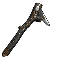 Silver Leaf Stone Pickaxe